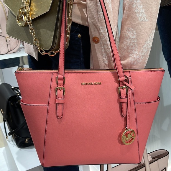 MICHAEL KORS Charlotte Large Leather Top-Zip Tote
Tea Rose - Picture 9 of 16